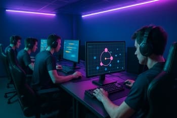 Warm-up otağında oyunçular fərdi aim məşqi edir